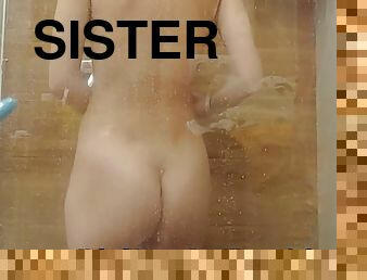 Perfect Young Cutie Sisters 19 And 20 Yo At Shower Time