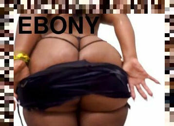 Ebony BBW Miss London gets fucked by white dicks at the glory hole
