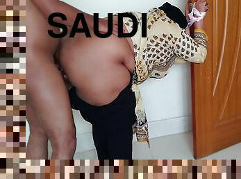 A Saudi Muslim Maid Is Handcuffed To The Door And Fucked By The Owners Stepson Every Morning While She Cleans The House