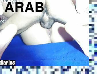 Arab couple enjoy sex: he inserts his big cock in her tight pussy