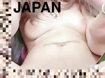 asiatique, masturbation, jouet, japonais, ejaculation, solo