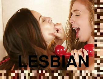 Lesbian girls play hard Following Her Sexy Phone Voice Cassidy Klein, PAWG Lena Paul 01