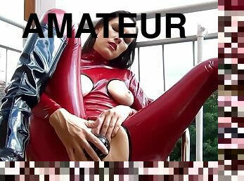 masturbare-masturbation, amatori, latex