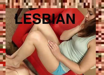 Lesbian foot domination