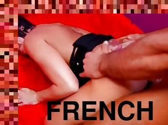 Hot french raven makes her spanish cock cum twice with anal.mp4
