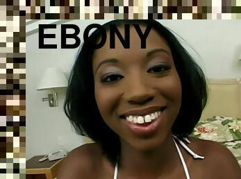 Tempting ebony minx incredible sex video