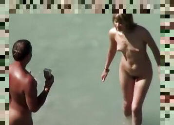 videocamera, coppie, spiaggia, voyeur