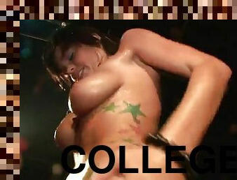 Dancing competition among slutty college hotties