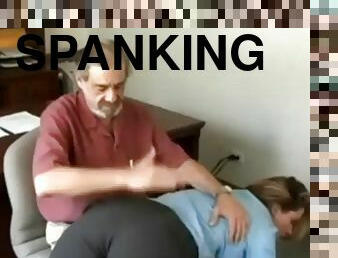 Harley girl christina carter takes her spanking