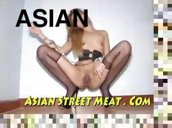 asiatisk, utendørs, anal, thai
