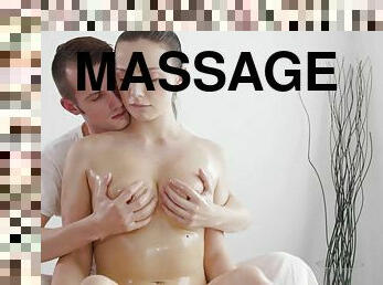 Massaged Czech Gets Cum On Tits 1 - Sam Bourne