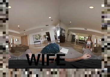 VR wife secretary threesome - Latina