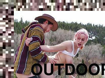 Got Raunchy During Roadtrip - Outdoor Sex