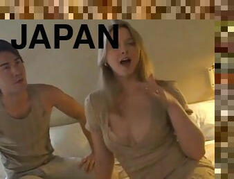 Japanese Man and Blonde Sweaty Fuck