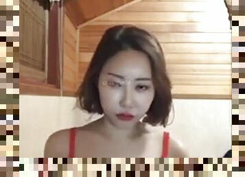 amatir, webcam, seorang-diri, korea