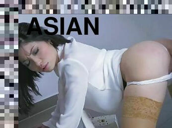 asiatiche, pecorina, ufficio, segretarie, ragazze-giovani, pompini, sadismo-e-masochismo, coppie, biancheria-intima, capo