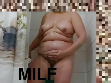 mandi, milfs, ibu, mandi-shower