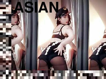 asiatique, babes, compilation, 3d, solo, réalité