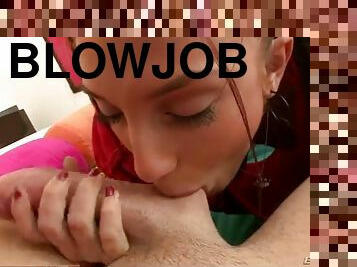 blowjob-seks-dengan-mengisap-penis, penis-besar, sudut-pandang, cantik-pretty, penis