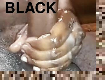 BIG BLACK COCK MALE ORGASM TAKING OUT AND SHOOTING LOADS OF CUM