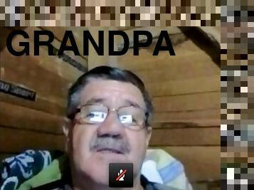 Sexy grandpa masturbation on cam