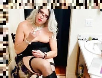 Smoking Masturbation Cum with Trans Goddess Marilyn Loversmoke