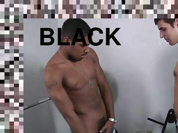 Blaze having its first black cock experience