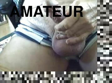 Grandfather cum on cam