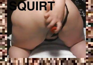 Chubby white slut squirting hard bent