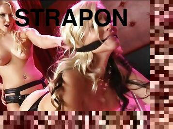 Fucking Her Doggystyle with Strapon