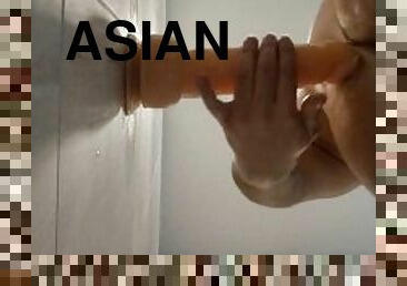 asiatisk, klit, fisse-pussy, anal, bøsse, småfed, knepning-fucking, ridning, dildo, solo