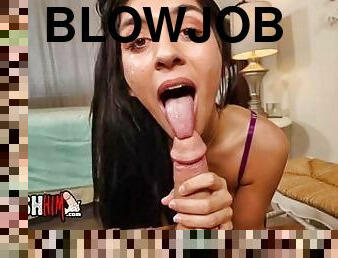 amatør, babes, blowjob, cumshot, tenåring, handjob, pov, cum, brunette