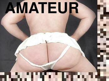 grosse, amateur, gay, belle-femme-ronde, joufflue, fétiche, solo, géant, ours, string