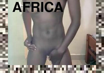 masturbación, coño-pussy, amateur, webcam, africano