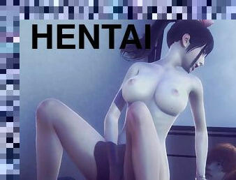 Hentai Uncensored - Secretary and boss having sex at night in the office