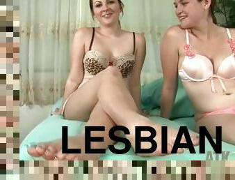 Sexy Lesbians Cali Hayes & Lara Brookes playfully make eachother orgasm