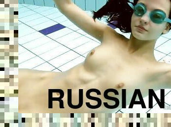 russe, ragazze-giovani, giovanissime, spiaggia, europee-european, europee, bikini, brunette, subacquei
