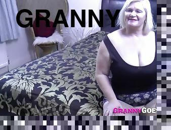 Horny granny tit fucks