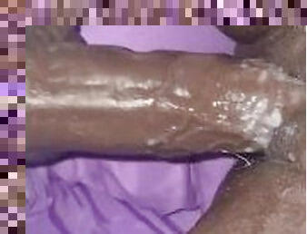 Loud moaning wet black pussy