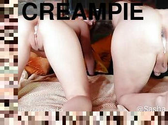 Saskia & Sasha showing creampied assholes ???? @Saskia_and_Sasha