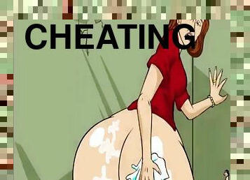 Cheating cartoon milf