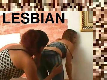 Lesbian fart sniff