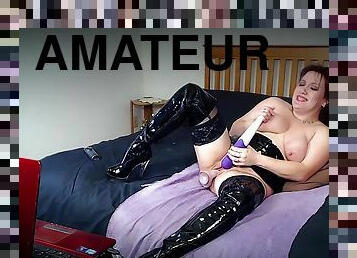 store-pupper, amatør, milf, leke, webkamera, dildo, cunt, fetisj, latex, alene