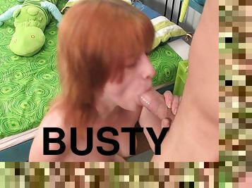Redhead Busty Teen Loves To Get Missionary Fucked