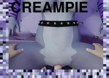 White guy fuck pussy a Roxanne Wolf in a missionary position Five Nights at Freddy's Creampie Cum