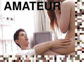 asiatique, gros-nichons, levrette, chatte-pussy, amateur, fellation, hardcore, maison, japonais, baisers