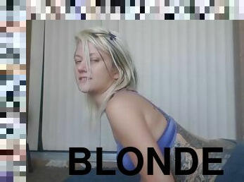 Blonde farting