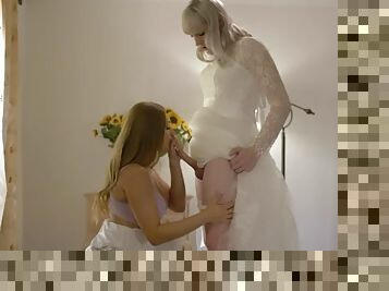 Ts bride fucks her horny bride maid