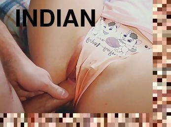 pussy, amatør, indian-jenter, creampie, kjæreste-girlfriend, søt