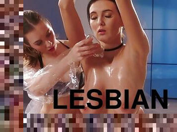 Fetish lesbian sex Simon Kay & Lil Karla - Big natural tits